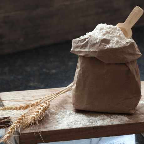 Flour in sack