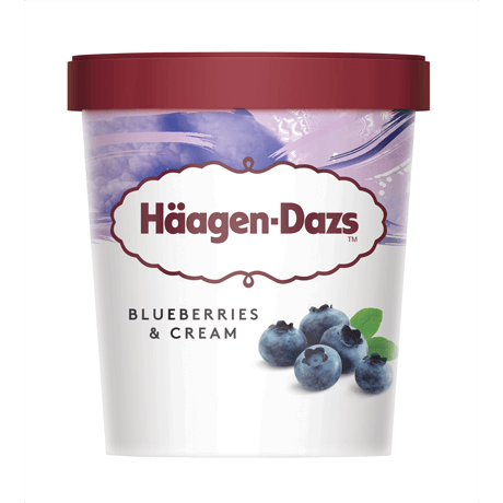 Haagen Dazs Blueberries and Cream