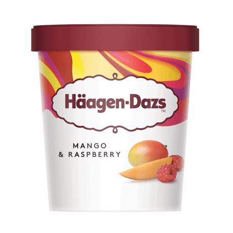Haagen Dazs Mango and Raspberry