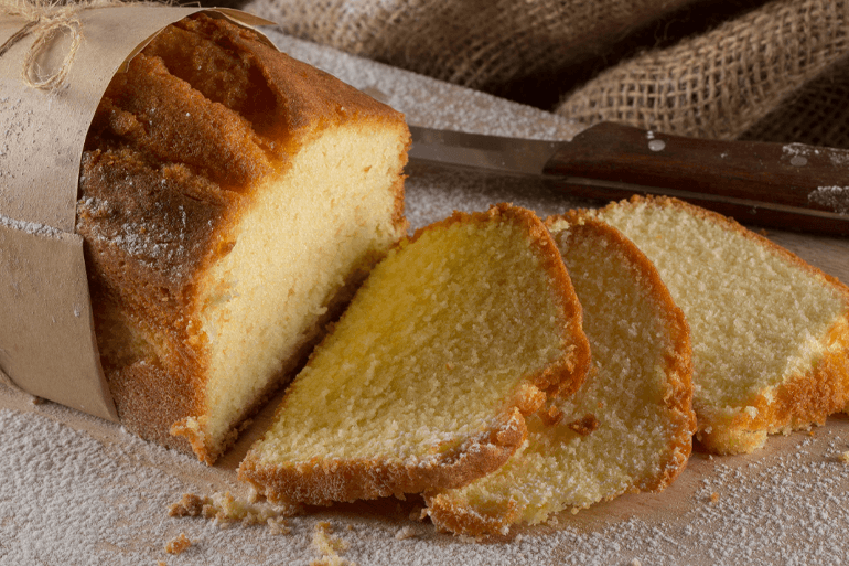 Egg Free Tea Time Vanilla pound cake