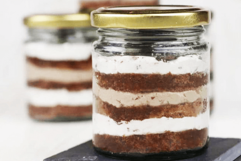 black forest jar cake