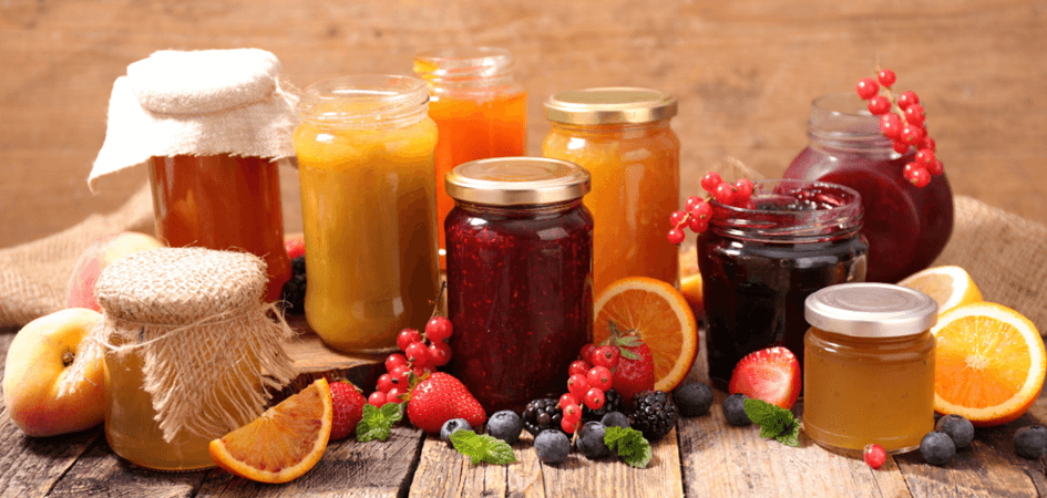mixed fruit jars