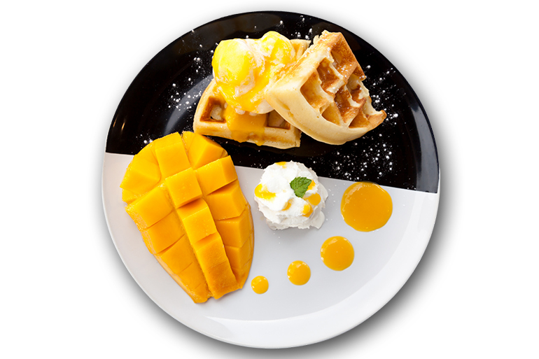 mango waffle