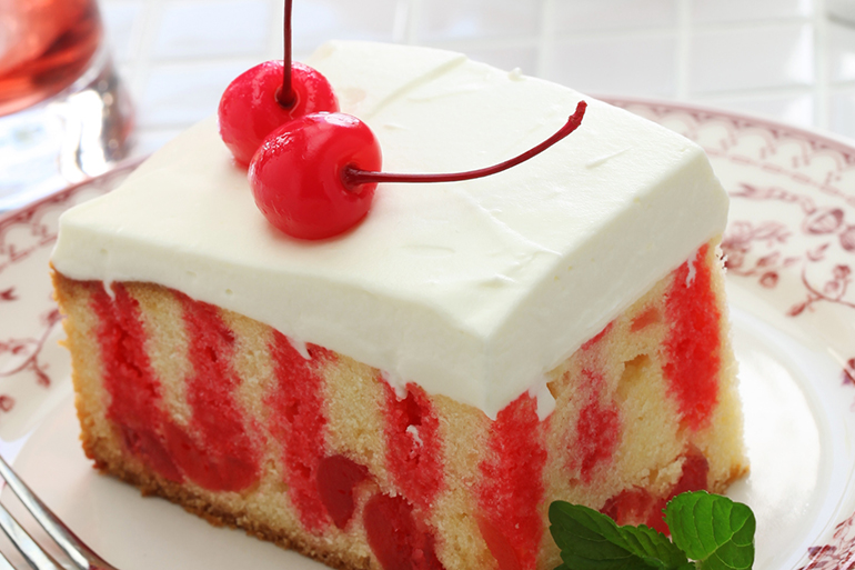 Cherry Jello Cake