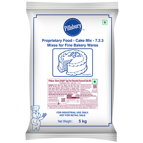 Packshot of Pillsbury™ Bakers Delight^ Egg Free Chocolate Flavoured Cake Mix