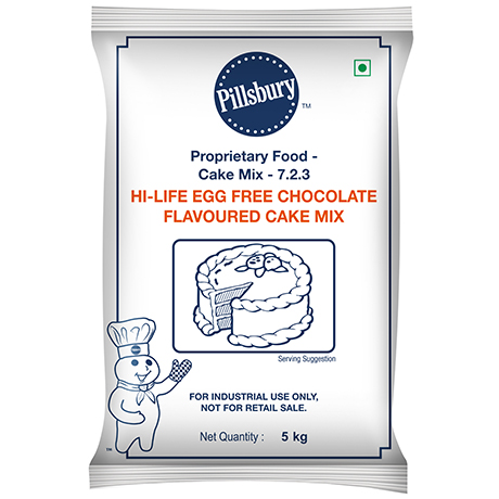 Packshot of Pillsbury™ Hi-Life Egg Free Chocolate Flavoured Cake Mix