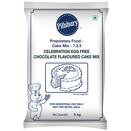 Packshot of Pillsbury™ Celebration Egg Free Chocolate Flavoured Cake Mix