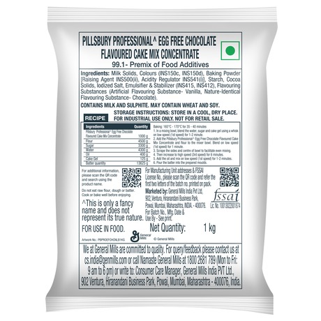 Pillsbury Egg Free Chocolate Cake Mix pack