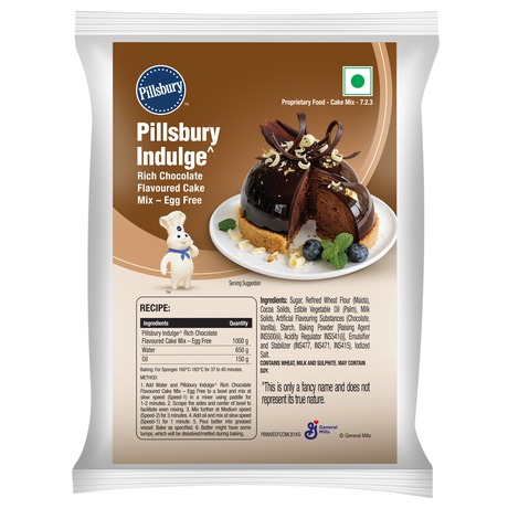 Pillsbury Indulge Rich Chocolate Flavoured Cake Mix pack.